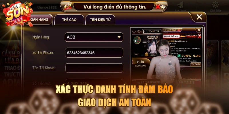 Xác thực danh tính đảm bảo giao dịch an toàn